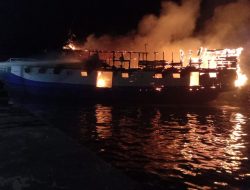 KM. Harapan Mujur Terbakar di Tobelo, Kerugian Rp 1 Miliar
