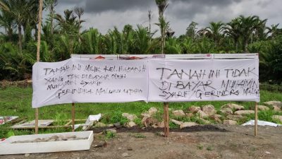 Belum Lunas, Lahan Kantor Gerindra Malut Ditarik Pemilik