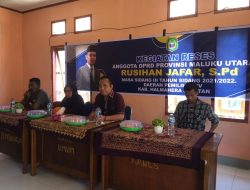 Reses, Rusihan Jafar Serap Aspirasi di Kecamatan Kayoa