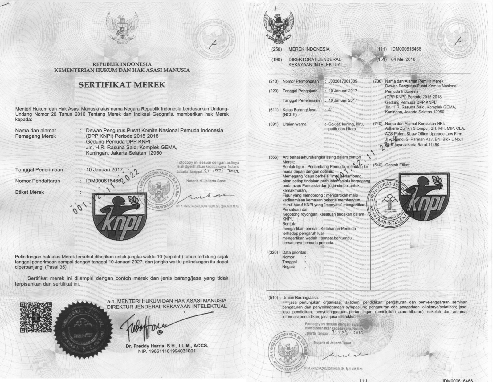 Sertifikat Merek.