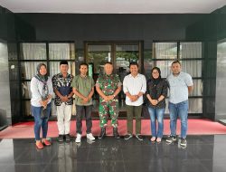 Jalin Sinergitas, Ketua Terpilih KNPI Malut Sambangi Danrem 152/Babullah