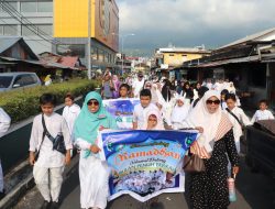 Sambut Ramadan, Yayasan Albina Maluku Utara Gelar Pawai Tarhib