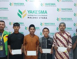 Yakesma Maluku Utara Salurkan Zakat Fitrah kepada 130 Mustahik