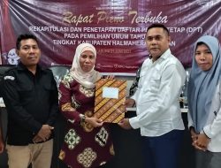 KPU Tetapkan DPT Pemilu Halmahera Selatan 193.599 Jiwa