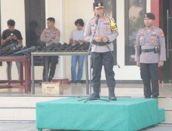 Polres Sula Gelar Apel Sarpras Hadapi Pemilu 2024