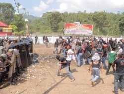 Polres Sula Gelar Simulasi Sispamkota untuk Pengamanan Pemilu 2024