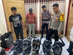 Polres Halmahera Barat Ungkap Sindikat Pencurian dan Penadah Mesin Tempel Perahu