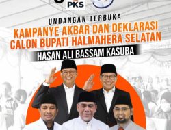 Besok PKS Gelar Kampanye Akbar dan Deklarasi Calon Bupati Halmahera Selatan