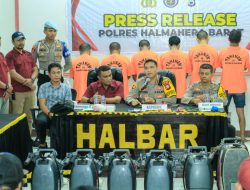 Polres Halmahera Barat Ungkap Kasus Narkoba dan Pencurian Mesin Laut