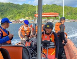 Tim SAR Perluas Radius Pencarian Penumpang Kapal yang Jatuh di Perairan Halsel