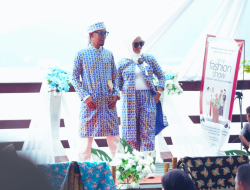 Camat Ternate Tengah Ikut Fashion Show Gunakan Batik Tubo Khas Ternate