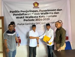 Kembalikan Formulir di Gerindra Ternate, Firman Mudaffar Sjah Buru Rekomendasi Parpol Lain