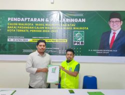 Calon Wali Kota Ternate Irman Saleh Mendaftar ke PKB