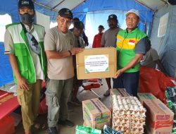 Yakesma Salurkan Bantuan untuk Korban Erupsi Gunung Ibu di Halmahera Barat 