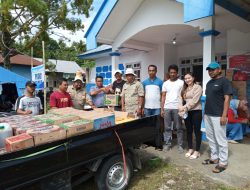 Camat Jalsel dan OKK SLABER Serahkan Bantuan untuk Korban Erupsi Gunung Ibu