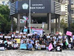 Civitas Akademika Unkhair Gelar Aksi Bela Palestina