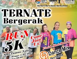 Ternate Bergerak Bakal Digelar di Taman Nukila, Kadispora Ingatkan Pentingnya Berolahraga