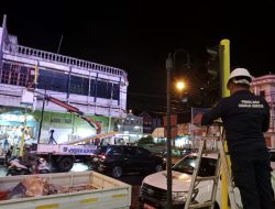 Traffic Light di Persimpangan Plaza Gamalama Segera Berfungsi
