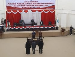 DPRD Halut Lantik Dua Anggota PAW Sisa Masa Jabatan 2019-2024