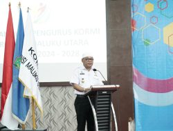 Hadiri Pelantikan KORMI Maluku Utara, Pj Gubernur Dorong Pembudayaan Olahraga