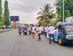 Relawan Milenial Sultan Tidore Bagi-bagi Makanan Bergizi, Warga: Insyaallah Ou Dimudahkan