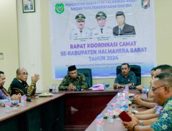 Bagian Pemerintahan Setda Gelar Rakor Bersama Camat se-Halmahera Barat