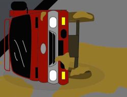 Truk Sewaan PT Labrosco Masuk Jurang, Sopir Alami Luka Serius, Keluarga Minta Tanggung Jawab