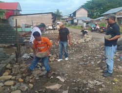 NHM Bantu Warga Buat Tempat Penampungan Sampah di Pasar Malifut