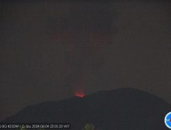 Dua Gunung Api di Maluku Utara Erupsi Lagi