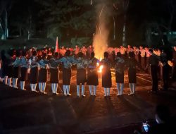 Malam Renungan Jiwa, Momen Paskibraka Halmahera Selatan Ingat Dosa dan Kesalahan 