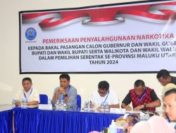 Ubaid-Anjas Jalani Tes Urine di BNN Maluku Utara