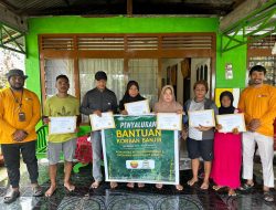 Kolaborasi DKM Al-Musafirin Gosowong dan Baitul Ridwan NHM Jakarta Donasi Korban Banjir Rua