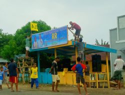 Kecintaan pada Rusli-Rio, Warga Morotai Selatan Bangun Posko Pemenangan dengan Sukarela