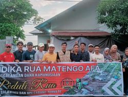 The Salawaku dan HMI Ternate Salurkan Bantuan untuk Korban Bencana Rua