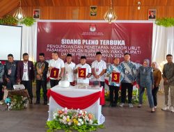 Ini Nomor Urut Tiga Paslon di Pilkada Morotai 2024