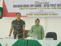 Dandim 1509/Labuha Ajak Prajurit dan Persit Hidup Sederhana dan Setia