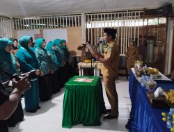 Pelantikan TP-PKK Desa Hatebicara Dibarengi dengan Sosialisasi Tentang Stunting