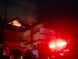 Bekas Kantor Aspekindo Maluku Utara Terbakar