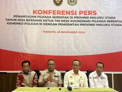 Pemprov Malut dan Kemenko Polhukam Rakor Pemantauan Pilkada Serentak 2024