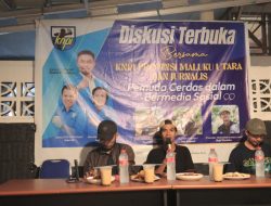 Cakap Bermedia Sosial Dikupas dalam Diskusi Gelaran KNPI Malut dan Insan Pers