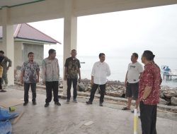 Bupati Ubaid Tinjau Progres Pembangunan Pasar Ikan Buli
