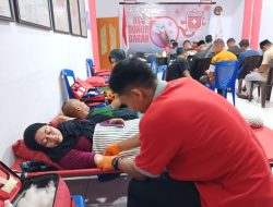 Gelar Donor Darah, KSR PMI Unit Markas Ternate Kumpulkan 45 Kantong