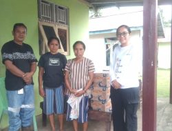 Tim KS-UR NHM Salurkan Bantuan kepada Keluarga Korban Banjir di Halmahera Utara 