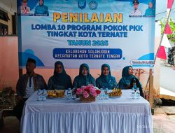 Ketua TP PKK Ternate Beri Penilaian Lomba 10 Program Pokok di Kelurahan Salahuddin