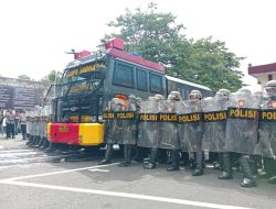 Jelang May Day, Polda dan Polres Ternate Gelar Simulasi Penanganan Unjuk Rasa