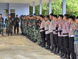 Tingkatkan Sinergitas, TNI AU dan Polres Morotai Gelar Latihan Menembak