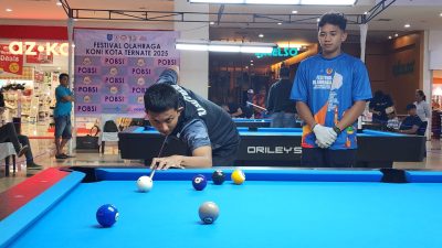 Meriahkan HUT Pemkot, POBSI Kota Ternate Gelar Seleksi Atlet Biliar 