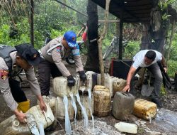 Polisi Gerebek Tempat Pembuatan Captikus di Halsel, Pelaku Kabur