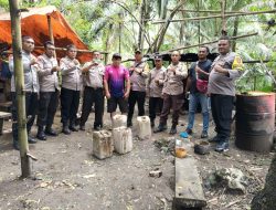 Polisi Gerebek Tempat Pembuatan Captikus di Halmahera Utara