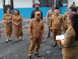 Bupati Halmahera Utara Tinjau Pelaksanaan Ujian Sekolah SMP dan SD